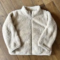 ユニクロフリースジャケット　110センチベージュ