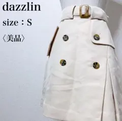 【美品】ダズリン フェミニン 可愛い 上品 大人女子 トレンチライクミニスカート