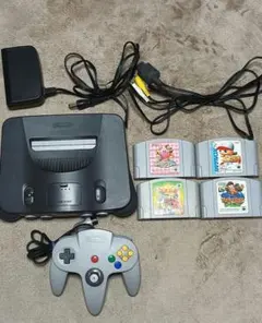 NINTENDO64 本体　ゲームソフト4本セットまとめ売り　動作確認済み