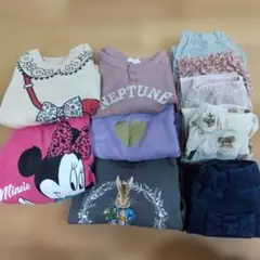 90 長袖トップス×5 10分丈ボトムス×5　まとめ売り