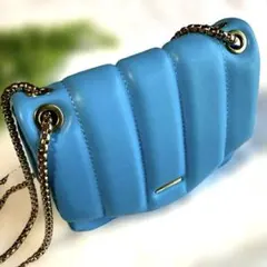 Bershka チェーンバッグ 水色 キルティング 未使用 2WAY ミニバッグ