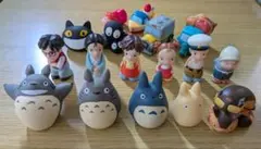 となりのトトロ　ポニョ　どんぐり共和国　指人形　17個セット　ジブリ　ソフビ
