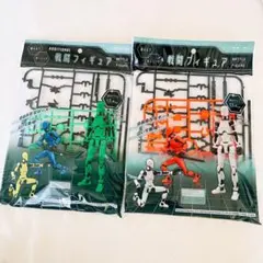 大量戦闘フィギュアセット 　バトルフィギュア　　5色40体セット 戦闘 フィギュア プラモデル バトル フィギュア 白 赤 2点セット