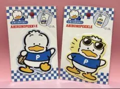 新品 あひるのペックル ステッカー レザー 2枚セット
