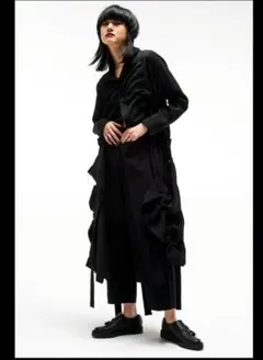 ヨウジヤマモト23AW look36 デニムレースコンビネーション ロング