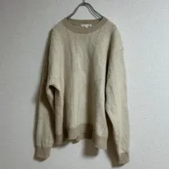 UNIQLO × JW ANDERSON ラムクルーネックセーター L ベージュ