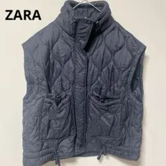 ZARA ウォーターレペレント パフベスト キルティング ベスト アウター S