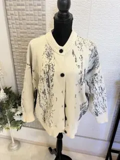 ジーナシス　12Gスポンディッシュアソートクルーカーディガン