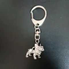 フレンチブルドッグ メタルキーホルダー 約8cm