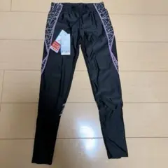 【新品】マラソンタイツVISION QUEST 陸上用パンツ Mサイズ黒/紫