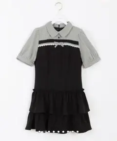 ♡ちょま様専用♡evelyn ドッキングティアードOP ワンピース ブラック