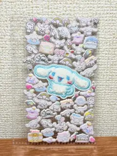 シナモロール　シナモン　サンリオ　ワッペン　シール帳　マシュマロシール　A7