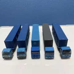 トラックミニカー 5台セット 青黒