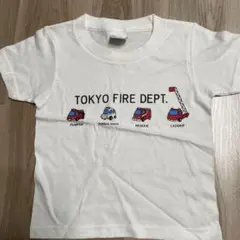 消防博物館限定！Tシャツ 100 消防車のサムネイル