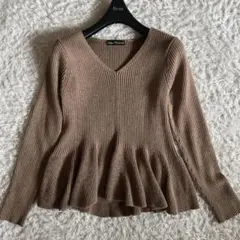 【URBAN RESEARCH 】アーバンリサーチ ペプラム　リブニット