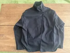 黒 スタンドカラー ジャケット