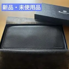 Aquascutum 長財布 ブラック レザーのサムネイル