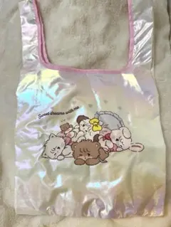mikko illustrations エコバッグ　ピンク