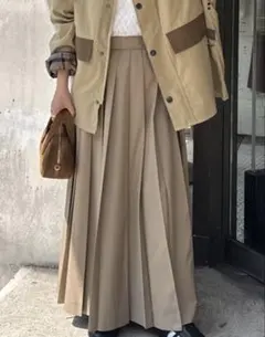 【完売】JOURNAL STANDARD プリーツロングスカート ベージュ 36