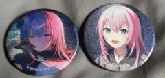 『新品未使用』プロセカ グリッター缶バッジ 巡音ルカ43A 44A