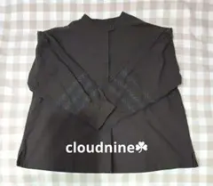 2／9までcloudnine☘コットンリネン袖刺繍ブラウス　カーキー　M〜L