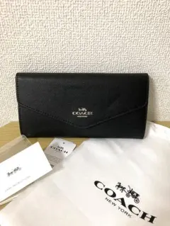 【新品・未使用・訳あり】COACH 長財布 ブラック　アウトレット