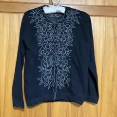 ビーズ刺繍ニット長袖カーディガン 難あり　70%オフお値下げ