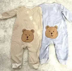 baby gap くまさんロンパース　70 2枚セット