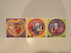 BT21 LINE FRIENDS くら寿司コラボステッカー3枚セット