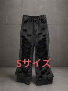 GRANCY レオパードダメージフレアパンツ - メルカリ