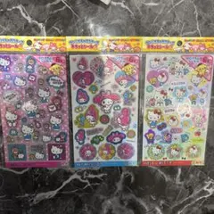 サンリオオールスターズ　sanrio ホログラムシール キラッとシール　3点