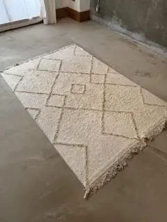 KANADEMONO Shaggy Design Rug - Natural