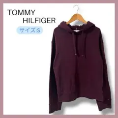 TOMMY HILFIGER スクリプトモダンレギュラーテリーパーカー サイズS