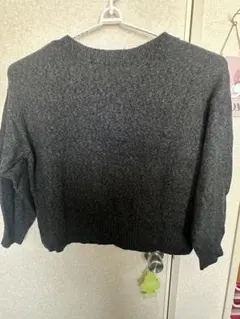 RODEO CROWNS グレー Vネックニット FREEサイズ