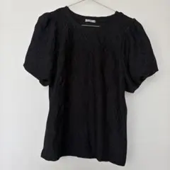 mysa closet ミーサクローゼット半袖 チュニック ブラックのサムネイル