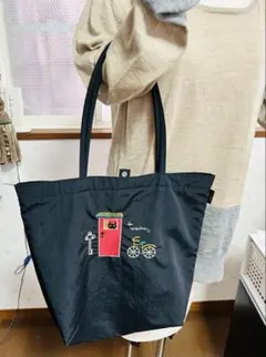 美品　Atsuko Matanoマタノ アツコ 猫刺繍バック BK 内ポケット