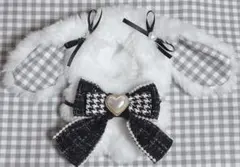 10cm ぬい服 ぬいぐるみ服 うさぎ ハンドメイド にじぱぺっと ふわぷち