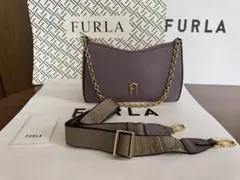 FURLA パープル ハンドバッグ