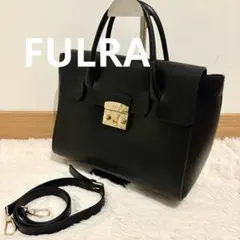 新品未使用級フルラ 2WAY メトロポリスサッチェルバック ショルダーバッグ