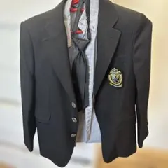 キッズ ブラック ブレザー 140cm ネクタイ付き