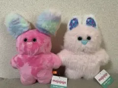 mojojojo BIGぬいぐるみ6 むらさきねこ ピンクうさぎ 2種セット ②