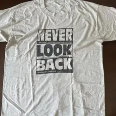 NEVER LOOK BACK Tシャツ グレー