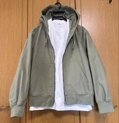 GU ジップアップパーカー　NT+E グリーン　XSサイズ