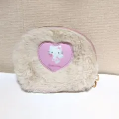 ハローキティ ファーポーチ 小物入れ