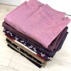 A-9【道行 羽織】10枚大量まとめ 着物 リメイク 正絹 ウール 紬 小紋