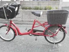 ふらっかーずシュシュ(非電動)　赤色 チャイルドシート＋カバー付き ふらっかーずシュシュ(非電動) 赤色 チャイルドシート＋カバー