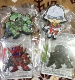 ジークアクス ラバーマスコット シャア ザク アクリルスタンド 赤いガンダムザク