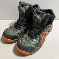ASICS BOA安全靴 迷彩柄マントグリーン／ハバネロ 限定カラー【送料込み】 ASICS BOA安全靴 迷彩柄マントグリーン／ハバネロ 限定カラー 26cm