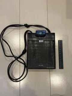 niko and… ニコアンド レザー ショルダーバッグ 黒