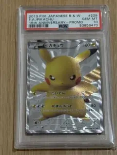 ポケモン - 15周年ピカチュウ　psa10 早い者勝ち！！安心鑑定保証 ピカチュウ 15周年 PSA10 - メルカリ